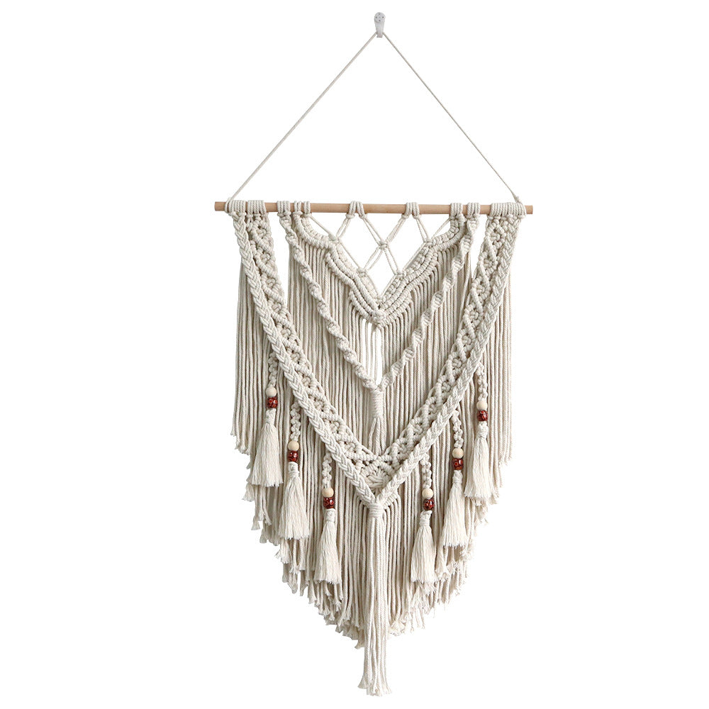 Hand-Woven Macrame Wall Hanging with Decorative Tassels | Kelmera
