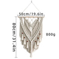 Hand-Woven Macrame Wall Hanging with Decorative Tassels | Kelmera