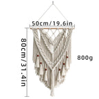 Hand-Woven Macrame Wall Hanging with Decorative Tassels | Kelmera