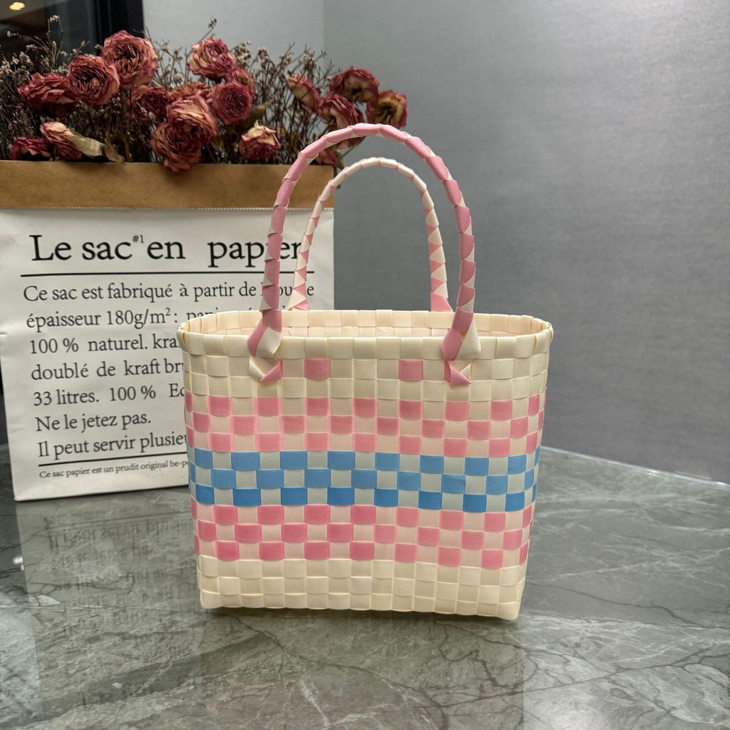 Handbag Yellow White Beige | Kelmera