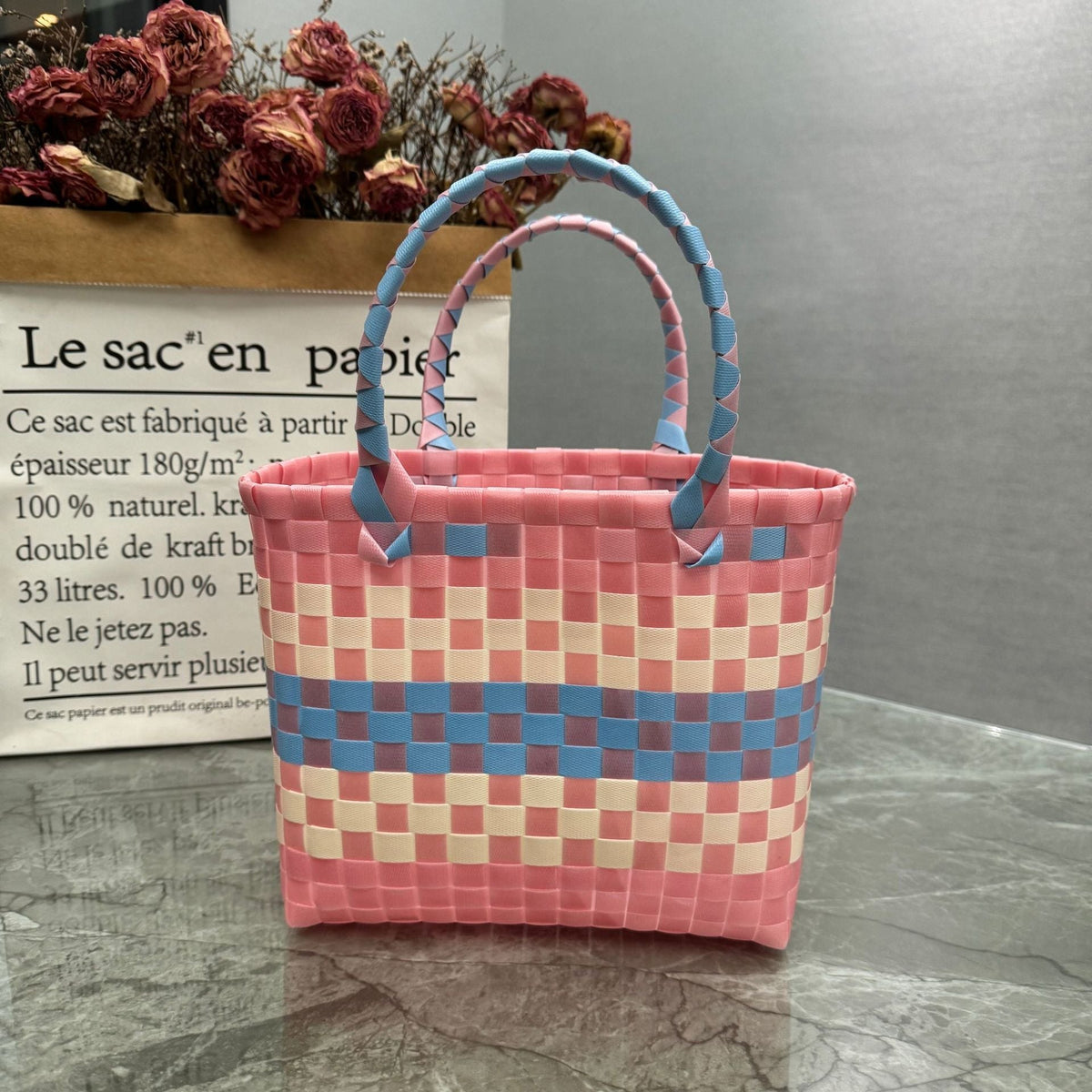 Handbag Yellow White Beige | Kelmera