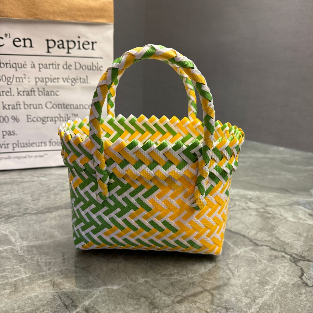 Handcrafted Basket Bag in Stylish Design | Kelmera