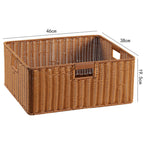 Handcrafted Basket Light Brown Dark Coffee | Kelmera