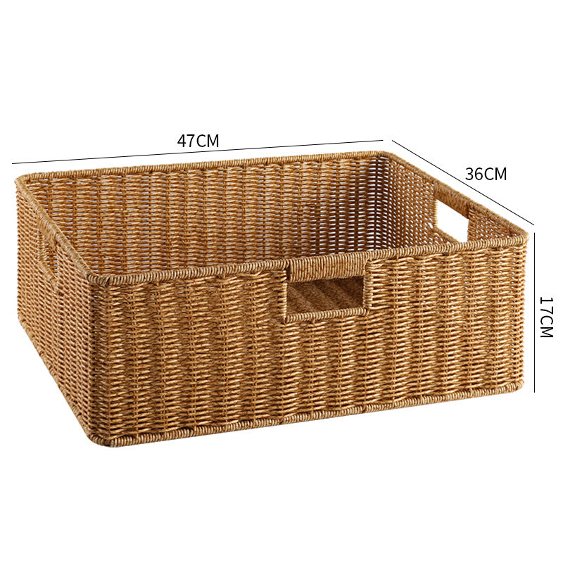 Handcrafted Basket Light Brown Dark Coffee | Kelmera