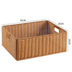 Handcrafted Basket Light Brown Dark Coffee | Kelmera