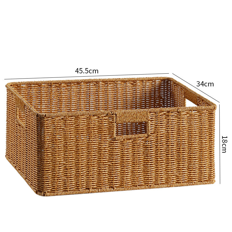 Handcrafted Basket Light Brown Dark Coffee | Kelmera