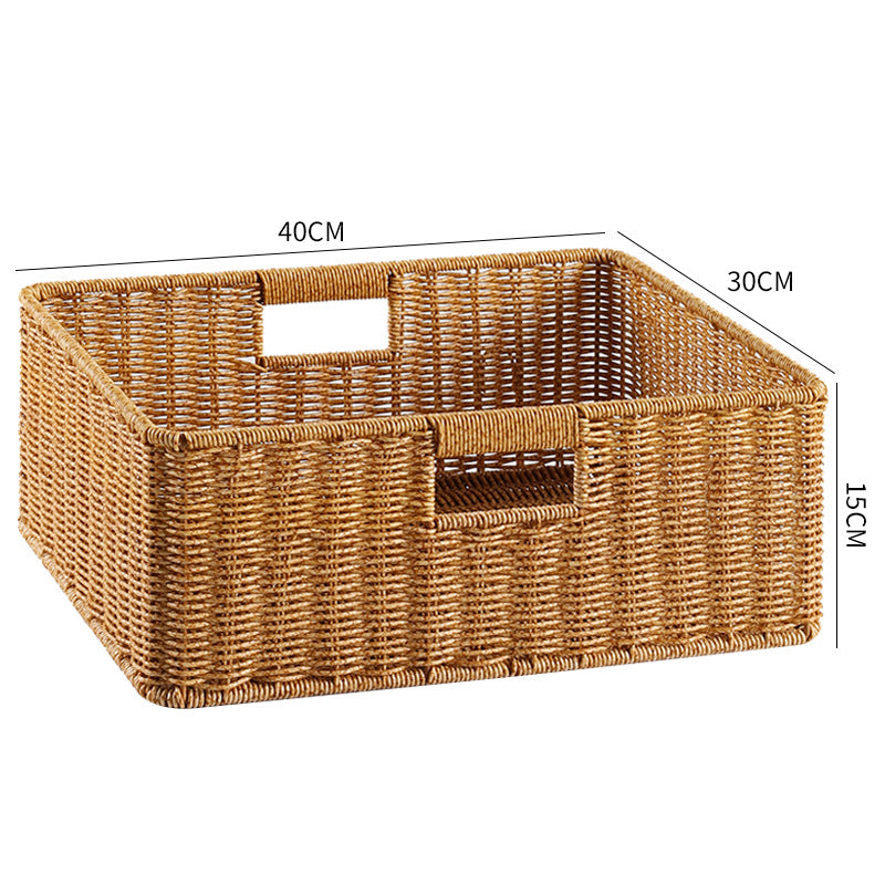 Handcrafted Basket Light Brown Dark Coffee | Kelmera
