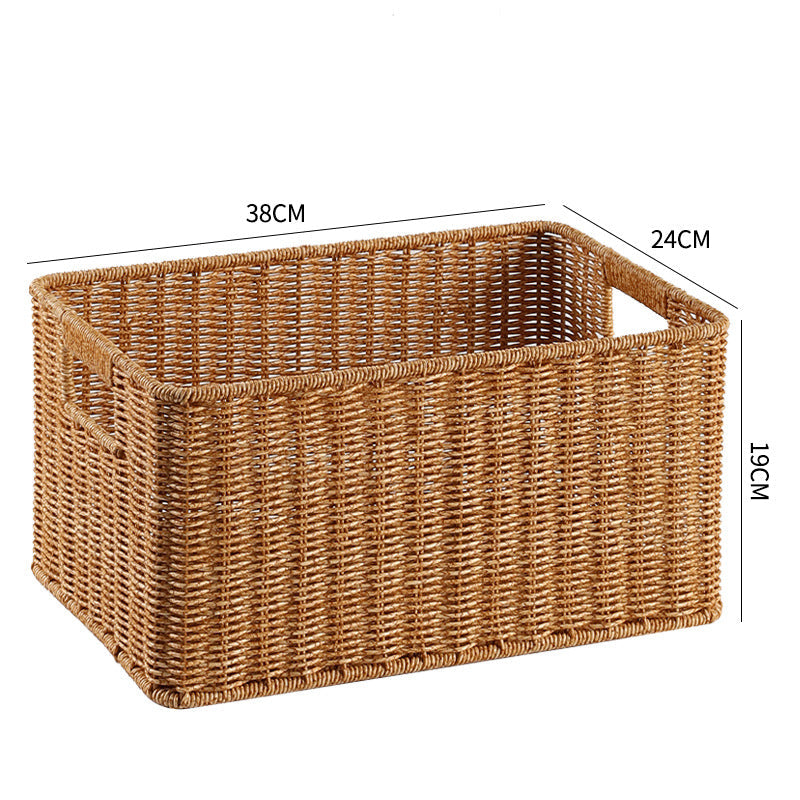 Handcrafted Basket Light Brown Dark Coffee | Kelmera