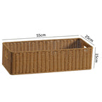 Handcrafted Basket Light Brown Dark Coffee | Kelmera