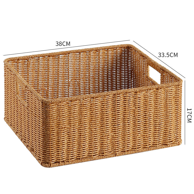 Handcrafted Basket Light Brown Dark Coffee | Kelmera
