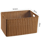 Handcrafted Basket Light Brown Dark Coffee | Kelmera