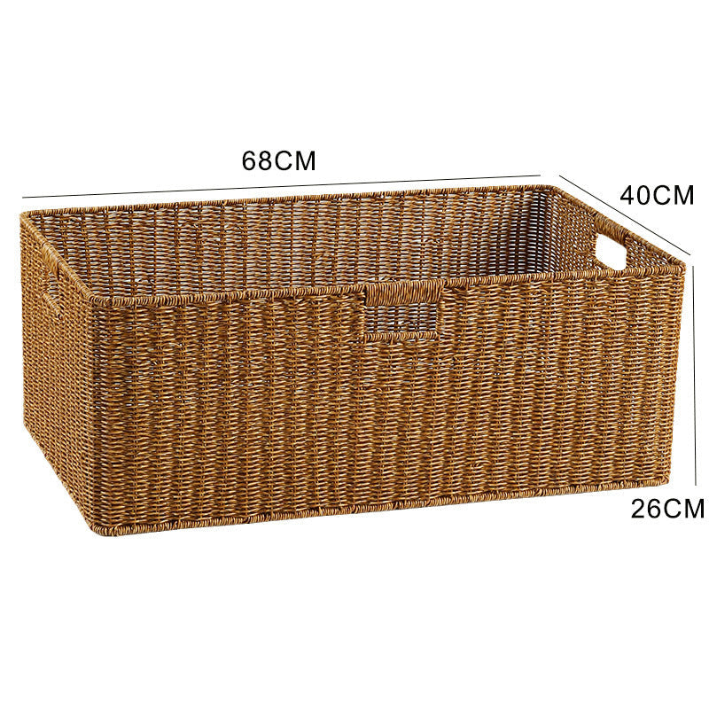 Handcrafted Basket Light Brown Dark Coffee | Kelmera