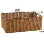 Handcrafted Basket Light Brown Dark Coffee | Kelmera