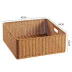 Handcrafted Basket Light Brown Dark Coffee | Kelmera