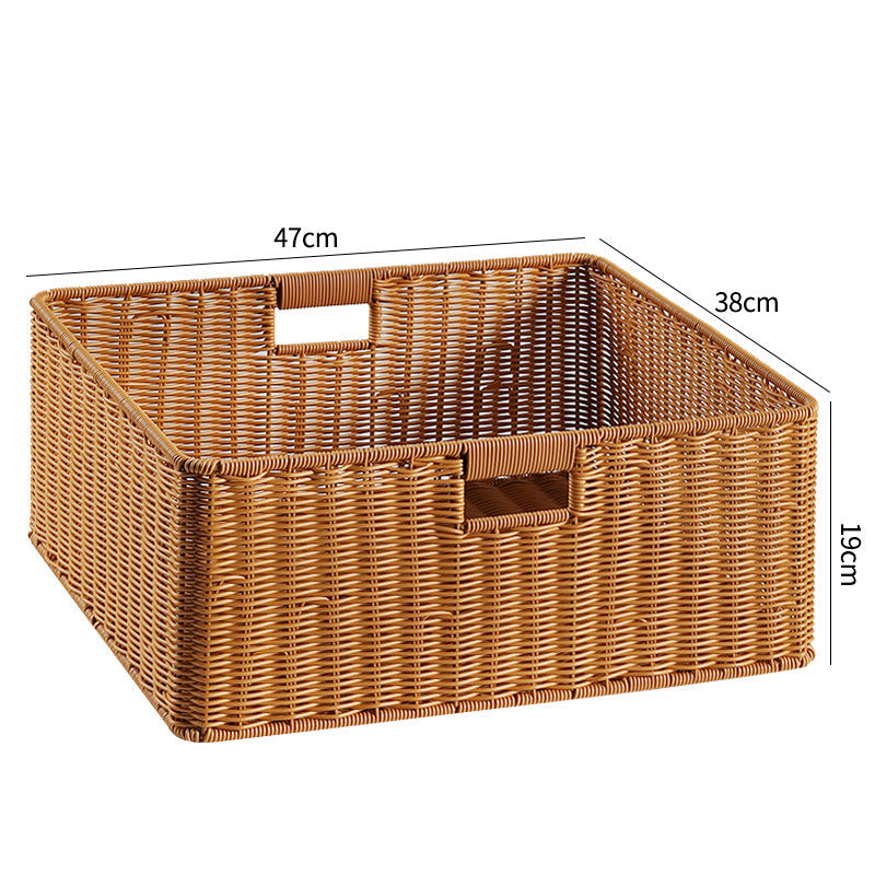 Handcrafted Basket Light Brown Dark Coffee | Kelmera