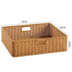 Handcrafted Basket Light Brown Dark Coffee | Kelmera