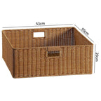 Handcrafted Basket Light Brown Dark Coffee | Kelmera
