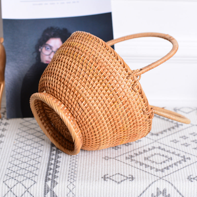 Handcrafted Basket with Two Handles | Kelmera