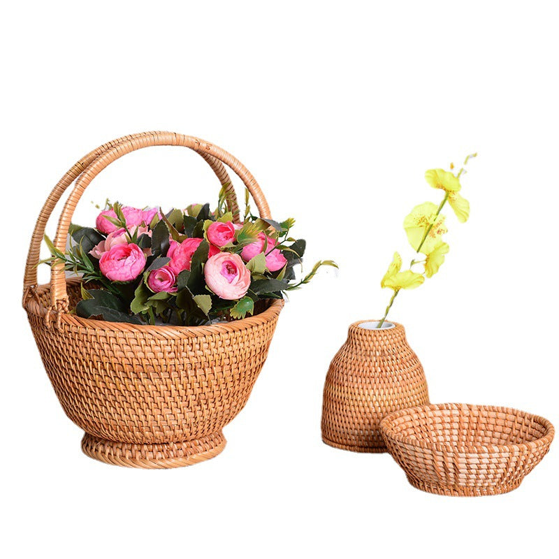 Handcrafted Basket with Two Handles | Kelmera