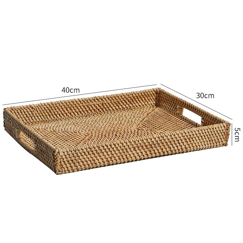 Handcrafted Braided Rectangular Serving Platter | Kelmera