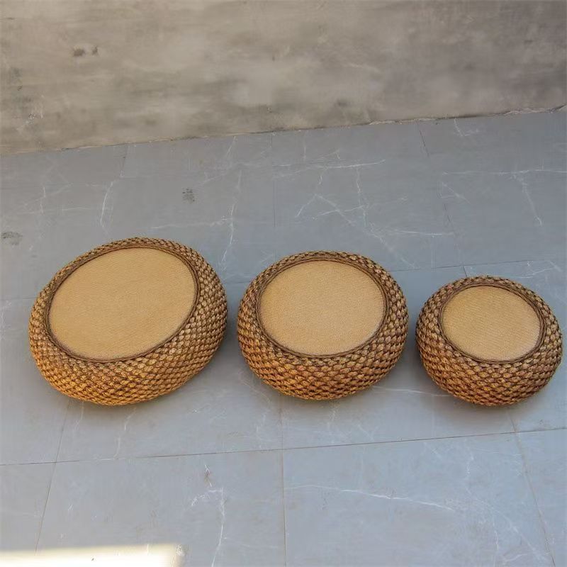 Handcrafted Braided Seat Pouf | Kelmera