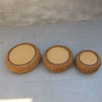 Handcrafted Braided Seat Pouf | Kelmera