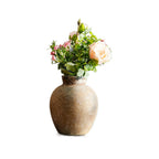 Handcrafted Ceramic Vase Black Show Details Beige | Kelmera