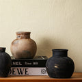 Handcrafted Ceramic Vase Black Show Details Beige | Kelmera