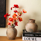Handcrafted Ceramic Vase Black Show Details Beige | Kelmera