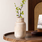 Handcrafted Ceramic Vase Blackgold Beige Red | Kelmera