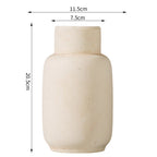 Handcrafted Ceramic Vase Blackgold Beige Red | Kelmera