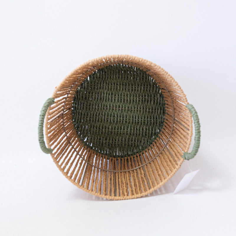 Handcrafted Decoration Basket Brown | Kelmera