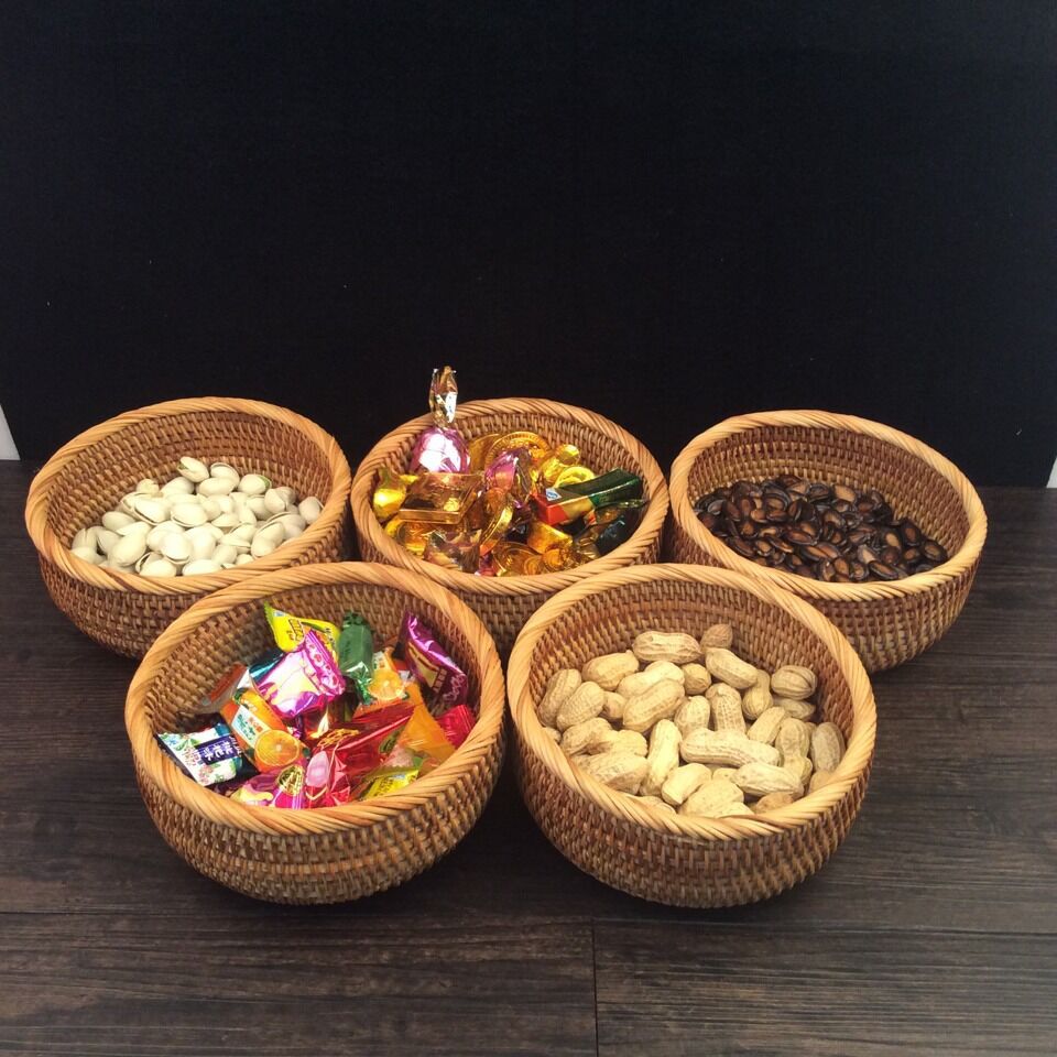 Handcrafted Decorative Fruit Basket made of Rattan | Kelmera