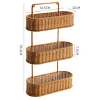 Handcrafted Decorative Storage Basket Oval Long | Kelmera