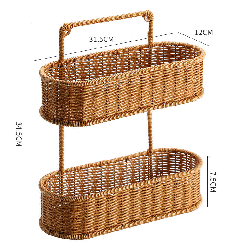 Handcrafted Decorative Storage Basket Oval Long | Kelmera