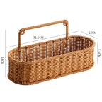Handcrafted Decorative Storage Basket Oval Long | Kelmera