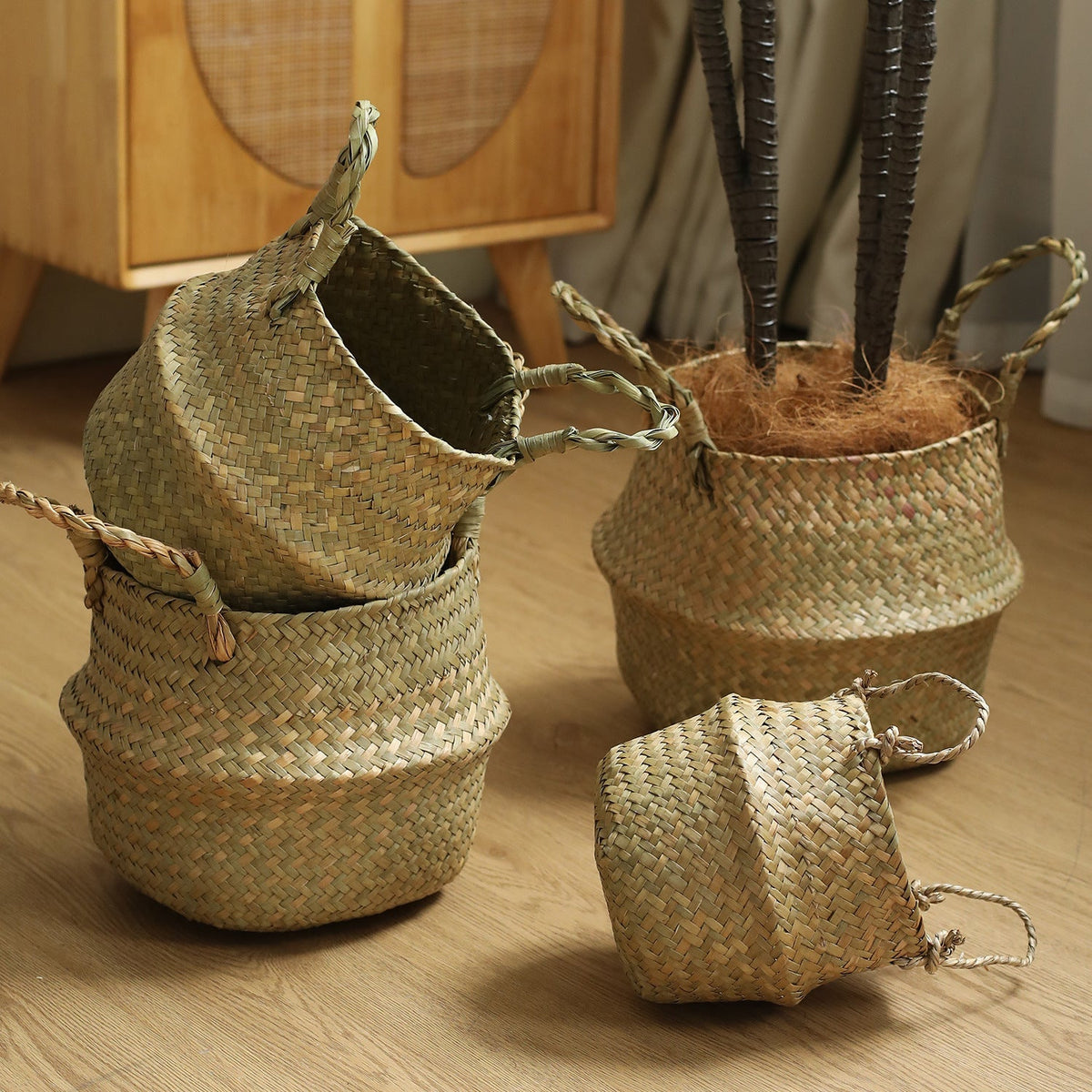Handcrafted Decorative Storage Basket Soft Textile Handwoven | Kelmera