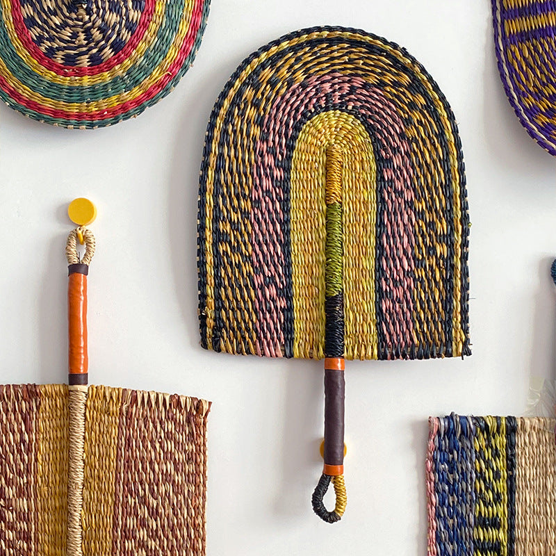 Handcrafted Fan made of Woven Seagrass | Kelmera