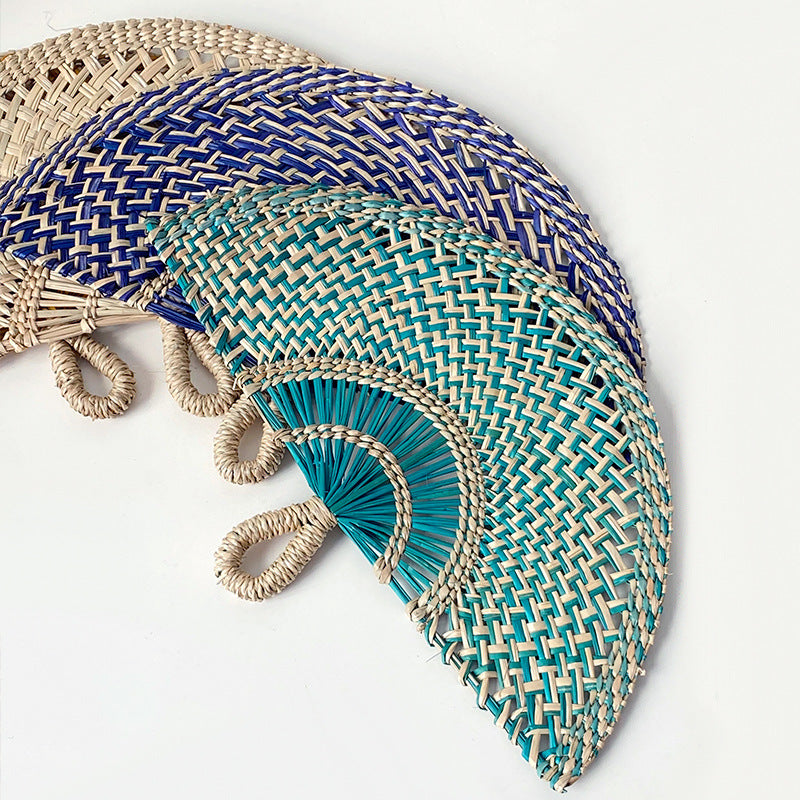 Handcrafted Fan made of Woven Seagrass | Kelmera