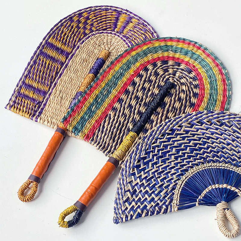 Handcrafted Fan made of Woven Seagrass | Kelmera
