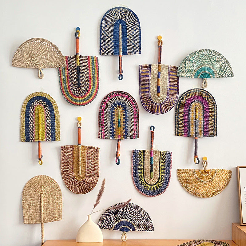 Handcrafted Fan made of Woven Seagrass | Kelmera