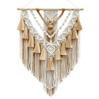 Handcrafted Macrame Wall Hanging Wood Hat Green | Kelmera