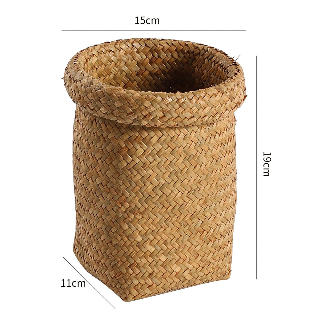 Handcrafted Natural Fiber Storage Basket Soft Textile Handwoven | Kelmera