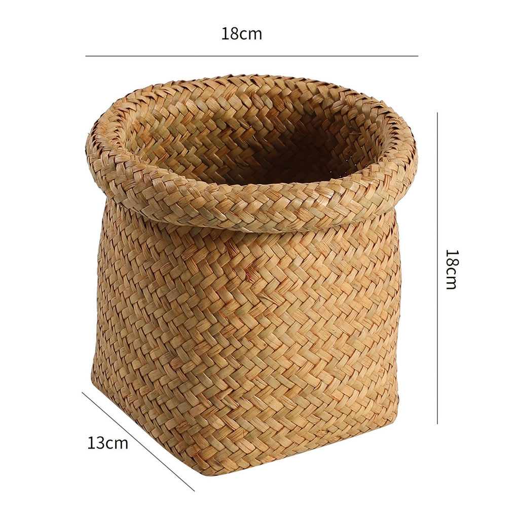 Handcrafted Natural Fiber Storage Basket Soft Textile Handwoven | Kelmera