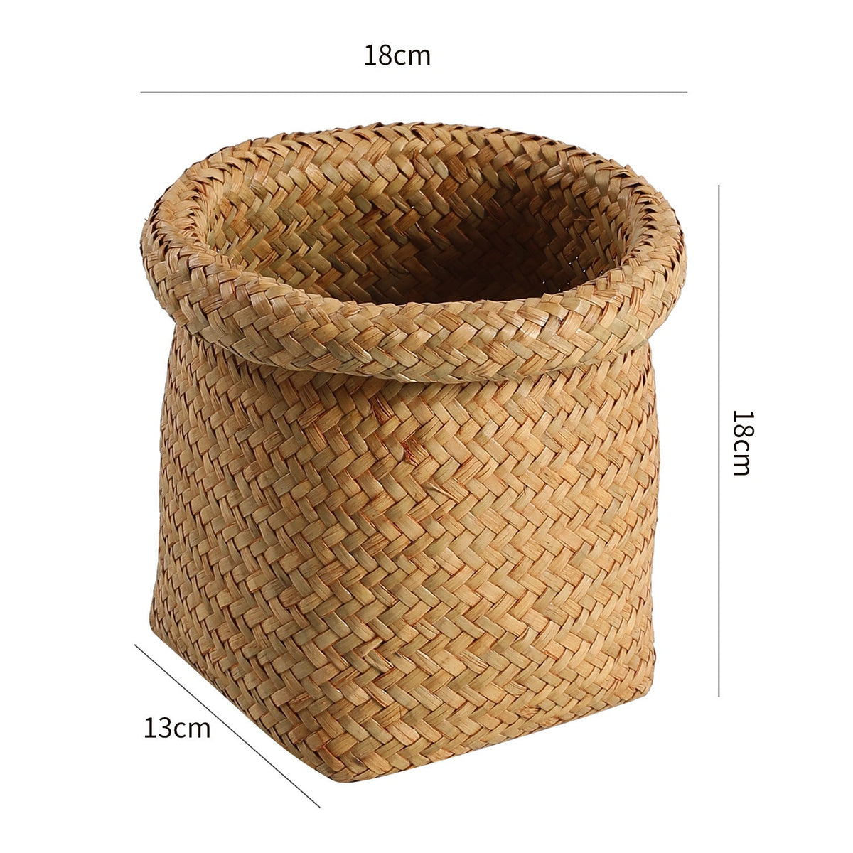 Handcrafted Natural Fiber Storage Basket Soft Textile Handwoven | Kelmera