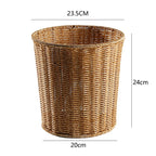 Handcrafted Natural Willow Trash Basket | Kelmera