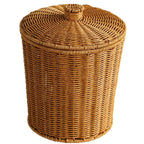 Handcrafted Natural Willow Trash Basket | Kelmera