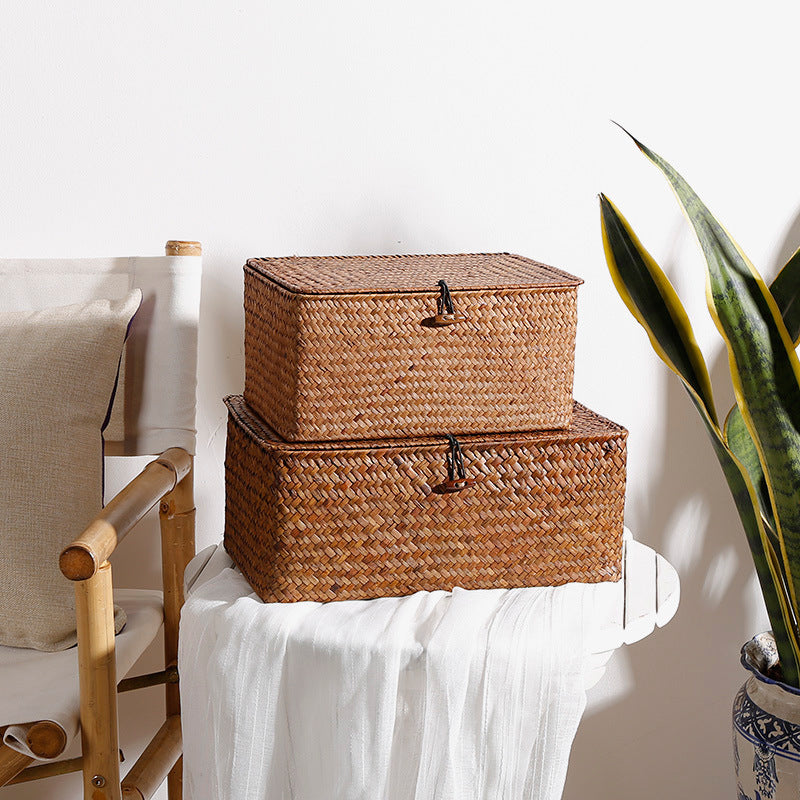 Handcrafted Natural Woven Storage Chest | Kelmera