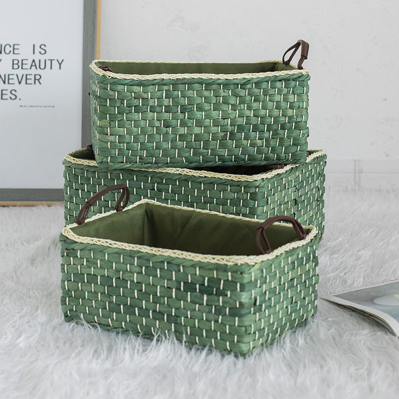 Handcrafted Organizer Basket with Two Handles | Kelmera
