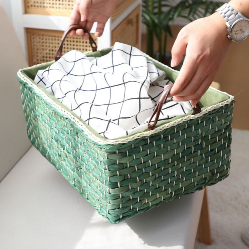 Handcrafted Organizer Basket with Two Handles | Kelmera